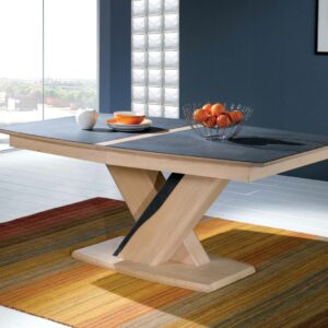 Table rectangualire chêne et céramique Ateliers de Langres – CERAM