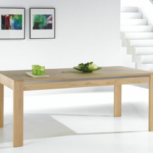 Table rectangulaire chêne massif Ateliers de Langres –YUCCA