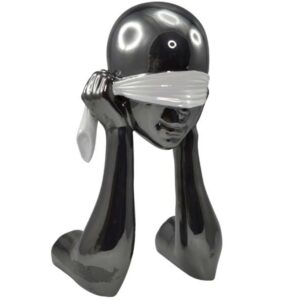 statue-visage-yeux-bandés-Bois&deco-decoration-ceramique-magasin-cambrai-valenciennes-beauvois-douai-lille