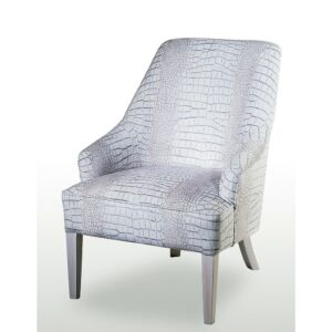 fauteuil-blanc-tissu-motif-crocodile-design