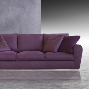 Canapé moderne fixe 3 places en tissu Made in Italy – LAVANDA