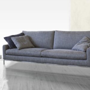Canape MIMOSA en version 2-3 places tissu gris