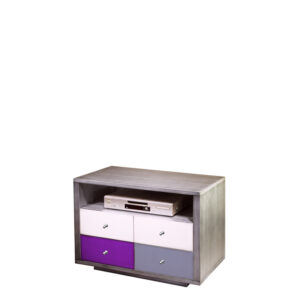 petit-meuble-tv-1-niche-2-portes-design-metal-brosse-couleurs