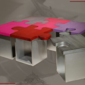 TABLE DE SALON – ALLU BROSSÉ – PUZZLE