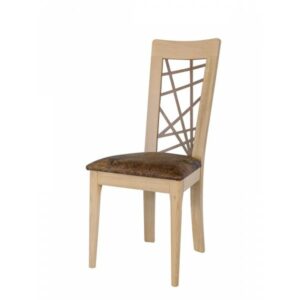 Chaise moderne en chêne massif et tissu – design CTM – ARUM 1663