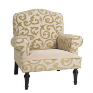 fauteuil contemporain tissu baroque