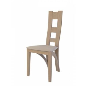 Chaise contemporaine en chêne massif, tissu au choix – design CTM – ANIS 1480