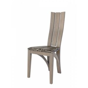 Chaise contemporaine en chêne massif, tissu au choix – design CTM – ANIS 1460
