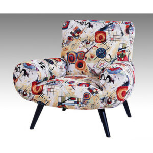 FAUTEUIL CALIPSO – tissu motif abstrait