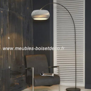 Lampadaire design H.200cm – ABAT-JOUR CARTON SCULPTE MAIN