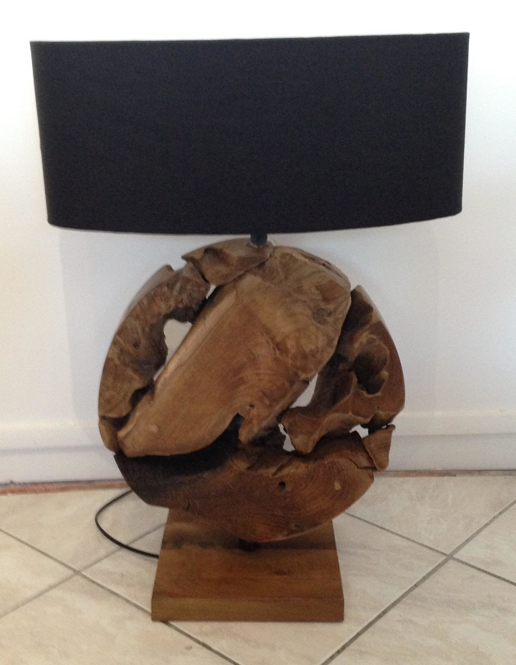 Lampe De Table Bois Teck Massif Country Casa Bois Deco Nord Lampe De Table Bois Teck Massif Country Casa Bois Deco Nord