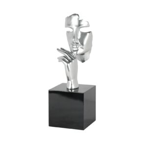 decoration-visage-argent-effet-miroir-estilo-deco-moderne-brillant