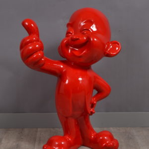 statue-deco-grand-bonhomme-kids-happy-rouge-decoration-drimmer-design-boisetdeco-nord