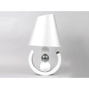 Lampe en céramique blanche 3 boules H.75cm design by Drimmer – SUCCESS