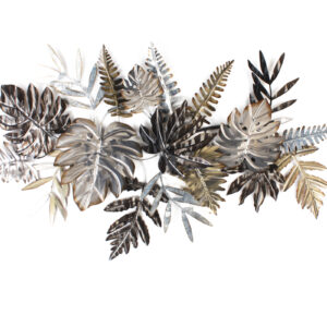 decoration-murale-sculpture-metal-feuillage-tropical-decoration-interieur-bois&deco