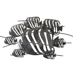 Décoration murale métal design Socadis – POISSONS TROPICAUX