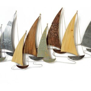 Décoration murale design Socadis – REGATE BATEAUX METAL ET BOIS