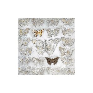 tableau-peinture-papillons-relief-effet-or-60x60