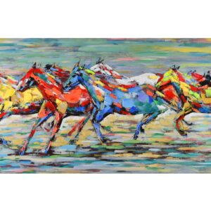 tableau-peinture-sur-toile-course-de-chevaux-multicolore-decoration