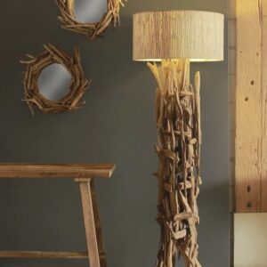 Lampadaire bois flotté naturel 180cm design Drimmer – NATURE