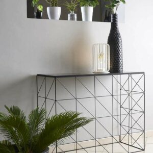 console-quadrillage-design-metal-verre-magasin-meubles-boisetdeco-cambresis-nord