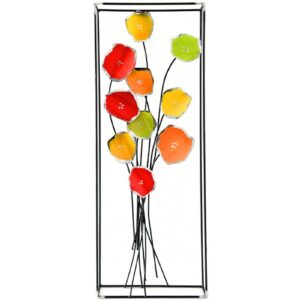 deco-murale-bouquet-fleurs-metal-vertical-3d-magasin-decoration-boisetdeco-nord