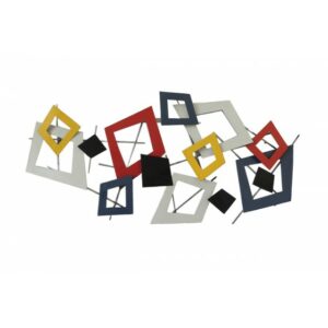 Décoration murale abstraite en métal L.119cm – LOSANGES DESTRUCTURÉS MULTICO ARTY