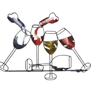 deco murale verres de vin couleurs