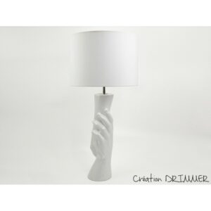 Lampe mains blanches H.75cm design Drimmer – FRIENDS