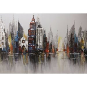 peinture ville et immeubles