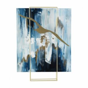 tableau-abstrait-structure-metal-gallery-bleu-blanc-or