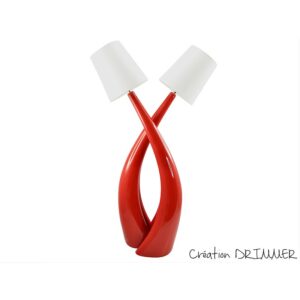 lampe design originale rouge