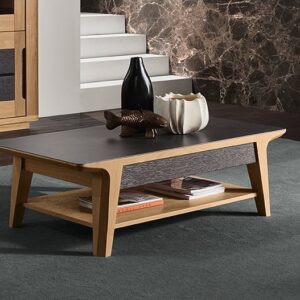 table basse ceramique noire grise