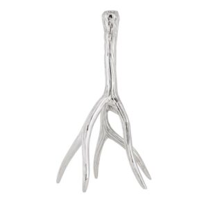 Bougeoir corne bois de cerf en aluminium