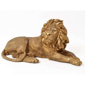 decoration statue sculpture lion bronze or
