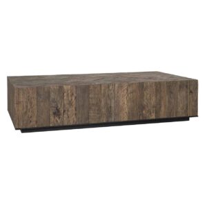 Table basse rectangulaire en vieux chêne motif chevrons – Richmond Interiors – HERRINGBONE