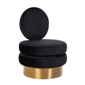 Fauteuil Balou velours noir