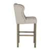 chaise haute confort tissu avec clous argent