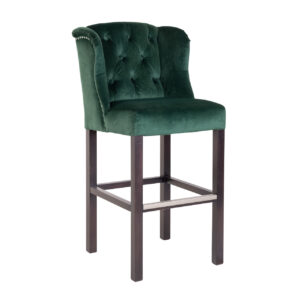 chaise haut de gamme tissu vert