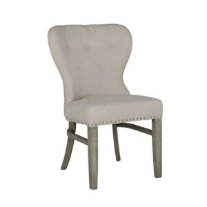 chaise confortable capitonnée poignée au dos