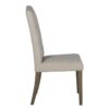 chaise tissu lin beige moderne