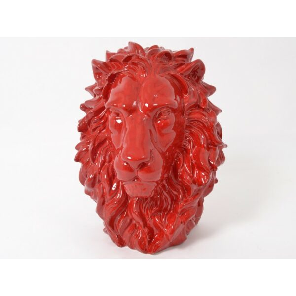 decoration lion rouge