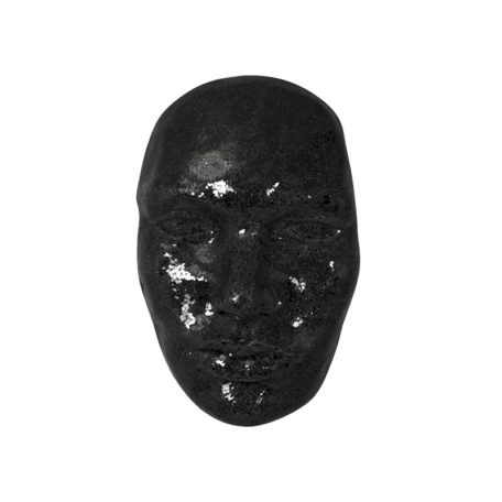 deco murale visage Masque mural 3D en mosaïque noire