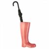 Porte-parapluies BOTTE en céramique rose glaçure.