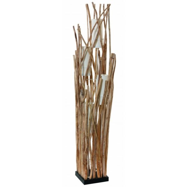 lampadaire luminaire nature bois branches naturelles