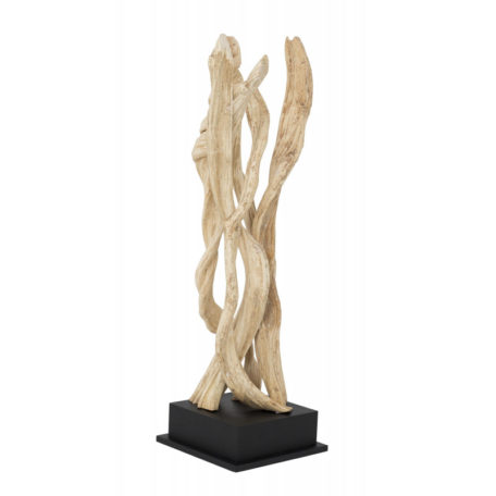 Lampe a poser lianes en bois naturel modele COLIMAÇON