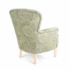Fauteuil-moderne-Maria-100-tissu-motif-Zen-vert-pieds-droits-ALMANSA