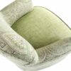 Fauteuil MARIA 100 presente avec le tissu Zen 407 & assise Cime 07 100% lin Série E
