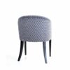petit fauteuil original tissu bleu