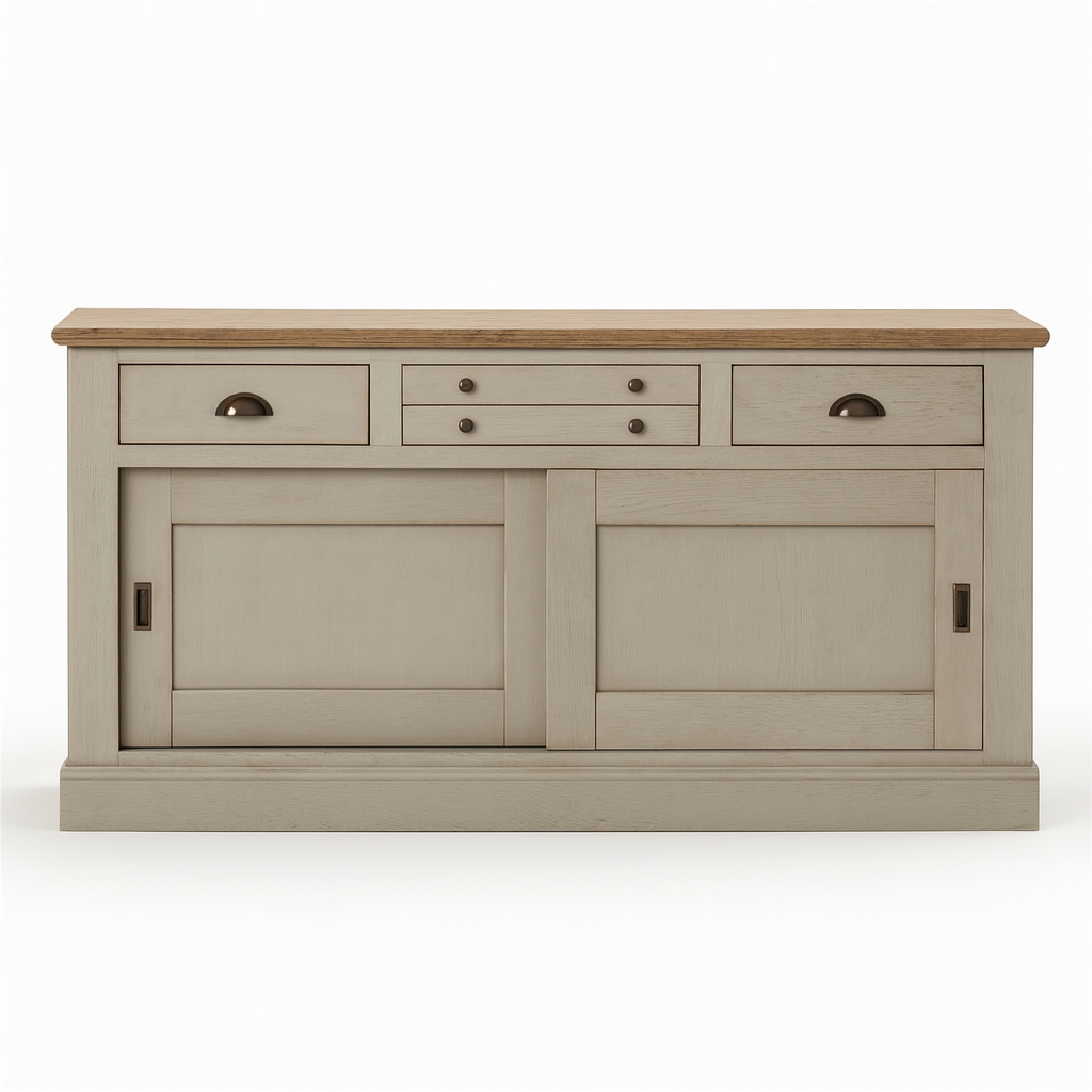 Bahut-romance-chene-massif-portes-coulissantes